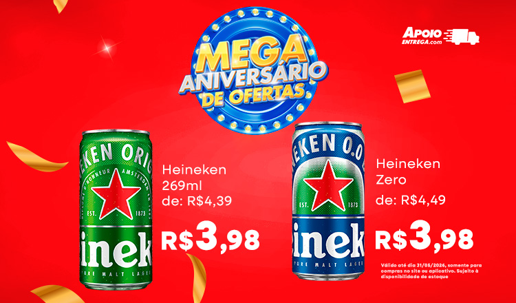 Cerveja heineken zero 31/05